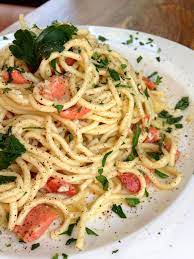 Vegetarian Pasta Carbonara With Roasted Asparagus Mushrooms And Tomatoes