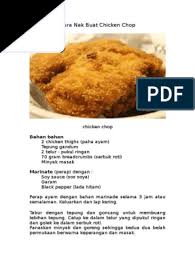 Bila bulan puasa, ia ibarat menu wajib ada di waktu berbuka. Cara Nak Buat Chicken Chop