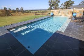 A Compass Pools Vogue Install In Quartz From The Bi Luminite Range Of Colours Pool Fiberglass Pools Pool Colors