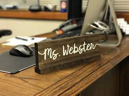 Personalized Desk Name Plate Teacher Wooden Nameplate Personalized Desk Name Plate Teacher Desk Signs Teacher Name Plates
