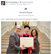 Image result for mark zuckerberg got a degree
