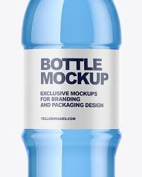 Download Blue Pet Bottle Mockup In Bottle Mockups On Yellow Images Object Mockups PSD Mockup Templates