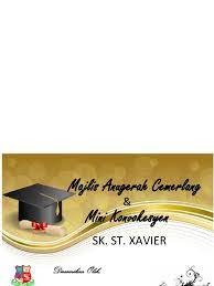 Tahap cemerlang, tahap menguasai dan tahap minimum. Banner Hari Anugerah Cemerlang