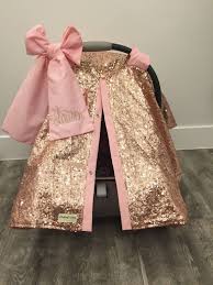 Rose Gold And Baby Pink Car Seat Canopy Carseat Cover Etsy Pink Car Seat Car Seat Canopy Pink Carseat Cover
