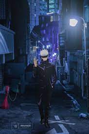 Gojo In The City In 2021 Jujutsu Bleach Anime Ichigo Anime Wallpaper