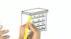 Color samples of 3d block letters. How To Draw A Chest Of Drawers Easy Steps For Children Kids Beginners Youtube