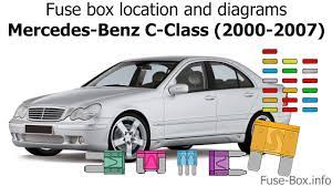 Interior fuse box location 2001 2007 mercedes benz c230 2007. Fuse Box Location And Diagrams Mercedes Benz C Class 2000 2007 Youtube