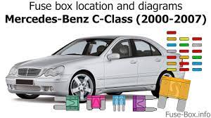 1979 fuse box diagram no. Fuse Box Location And Diagrams Mercedes Benz C Class 2000 2007 Youtube
