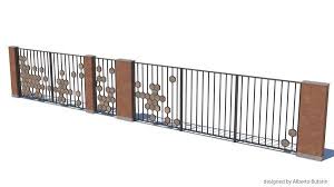 Modern Fence 3d Model Turbosquid 1249431 In 2020 Modern Fence Exterior Wall Design Fence Design