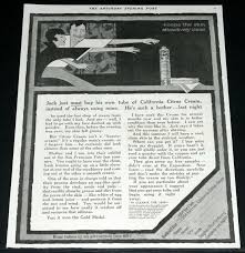 1916 OLD MAGAZINE PRINT AD, LAUGHLIN, CALIFORNIA CITRUS CREAM, STORM DECO  ART! | eBay
