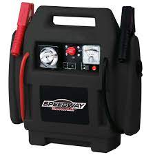 Speedway Emergency Car Jump Starter And Compressor With Rechargeable Battery-7226 - The Home Depot Power Station Rechargeable Batteries Dead Car Battery