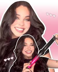 Amazon.com: FARERY Mini Hair Crimper, 3 Barrel Curling Iron 1/2 Inch with  Keratin & Argan Oil Infused, Travel Curling Iron with Dual Voltage, Pouch  Bag, Beach Waves for Women, Rose Pink, HAIR