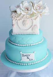 Pin By Madam Palooza Vintage Rentals On Baby Showers Tiffany Baby Showers Baby Shower Cakes Pretty Baby Shower