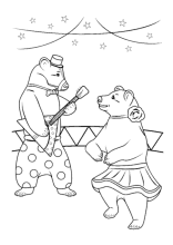 Zirkus Ausmalbilder Zirkuszelt Clowns Artisten Tiere