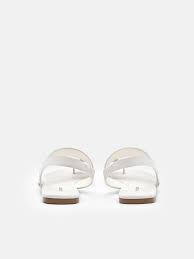 Alexis Leather Slingback Sandals - Chalk