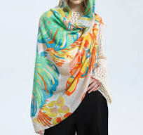 648 Gold tiger scarf top- BACK IN STOCK