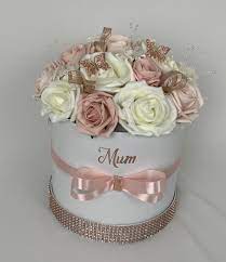 Our gold collection includes gold silk flowers, artificial flowers and faux flowers in every shade of gold you can imagine including champagne. Artificial Flowers Gift Hat Box Large Butterfly