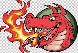 Dragon Fire Breathing Illustration Png Art Badge Cartoon Chinese Dragon Decorative Patterns Fire Dragon Fire Drawing Illustration