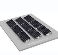 Flat Concrete Roof Block Install Solar System Ballasted Flat Roof Racking  Solar PV Photovoltaic Mounting System