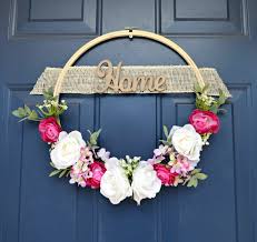 Top brands, low prices & free shipping on many items. Floral Spring Wreath From An Embroidery Hoop Amy Latta Creations