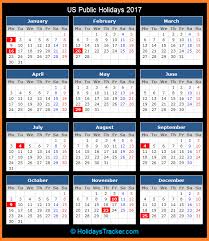 Us National Holidays 2017