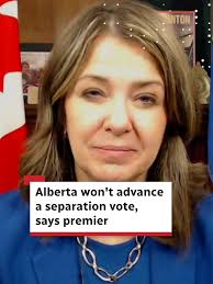 If there's an 'appetite' for an Alberta sovereignty conversation, Premier  Danielle Smith says it would have to come from a citizen-initiated  petition. #DanielleSmith #Alberta #Liberal #Election2025 ...