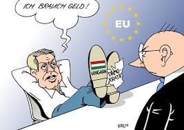 Los casos de, digamos, falsa virtud que contrasta con la reivindicación de una ortodoxia cristiana menudean en el partido de viktor orbán. Ungarn Von Erl Politik Cartoon Finanzspritze Ungarn Finanzen