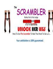 The scrambler technique was developed by bobby rio and rob judge. Thescramblerunlockherlegspdfdownload 190725144212 Pdf The Scrambler Bobby Rio Rob Judge Unlock Her Legs How To Use The Scrambler To Nail That Hard To Course Hero