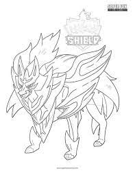 Dogs love to chew on bones, run and fetch balls, and find more time to play! Pokemon Shield Coloring Page Super Fun Coloring