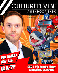 Jeff the Land Shark, Soundwave, Optimus Prime voice actor Jon Bailey, the  epic voice guy of Honest Trailers, Transformers and more celebrates  @cultured_vibe 'a anniversary with @ninja_xchange 🎉 🌊 Funko Pops and