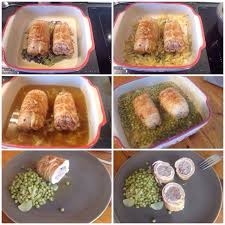 Paupiettes Au Four Escalope De Dinde Bacon Port Salut Et Chaire A Saucisse Escalopes De Dinde Paupiette Cuisine
