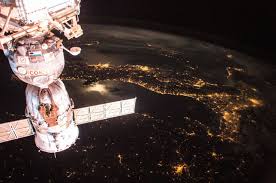 Image result for international space station through telescope