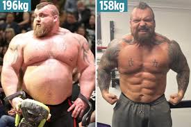 Tom stoltman burst on to the strongman scene at the tender age of 22 with his debut world's still, with the likes of mark felix at 52 years young still mixing it with the best in the world, tom stoltman is. Eddie Hall S Insane Body Transformation After Shedding Six Stone For Fight Vs Game Of Thrones Star Hafthor Bjornsson