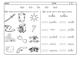 *optional instruction sheet *as, es, is, os, us syllable cards *picture cards with names to display when introducing the letter *picture cards without names to challen. 1 Metodo Lectoescritura Primero