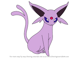 Cool colors are not ove. Learn How To Draw Espeon From Pokemon Pokemon Step By Step Drawing Tutorials