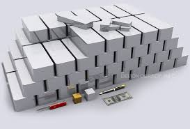 1 kg = 35.27396195 oz. Silver Visualized In Bullion Bars