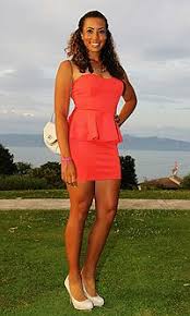 Cheyenne Woods Elegant Peplum Dress Evian Masters Gala 2012 Golf Fashion Golf Outfits Women Women Golfers