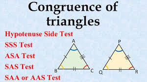 Start studying triangle congruence unit test. Congruence Of Triangles I Sss I Sas I Asa I Saa I Hypotenuse Side Test I Triangles Congruent Test Youtube