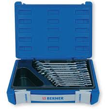 Appareil économique à faible encombrement avec impression recto verso intégrée. Coffret Plastique 12 Cles A Cliquet Orientable Berner