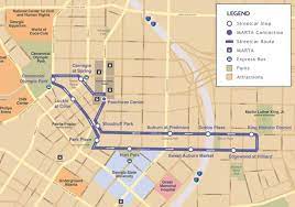 Atlanta Light Rail Map Atlanta Streetcar Map And Destinations – Marta Guide