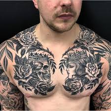 Old School Inspiration Inkstinct In 2020 Chest Tattoo Men Cool Chest Tattoos Torso Tattoos