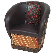 A Luxurious Take On Traditional Pigskin Equipale Furniture This Hand Stitched Cow Hide Chair Is As Comfortable A Mexican Furniture Leather Chair Western Decor