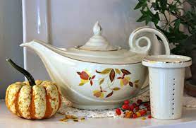 Maybe you would like to learn more about one of these? Hall Autumn Leaf Pottery Grateful Prayer Thankful Heart