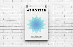 Download Free A3 Poster Mockup Medialoot