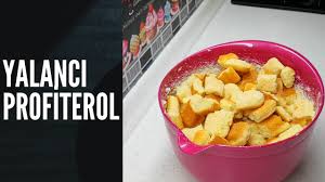 Yalanci Profiterol Tarifi Kedi Dili Pastasi Youtube