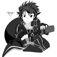 Kirito Sword Art Online By Rafadrawing On Deviantart Black and white issues and social diversity or diverse community support symbol as two contrasting pencils drawing two cultural different people with 3d illustration elements. kirito sword art online by