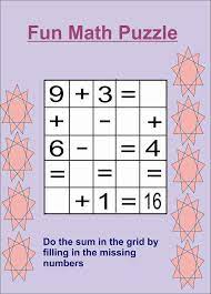 Features games, puzzles and competitions for all ages. Math Puzzles Image Quotes Quotesgram Maths Puzzles Fun Math Math For Kids