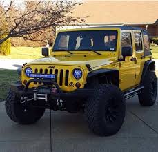 Black And Yellow Rims For Jeep Wrangler Yellow Jeep Jk With Great Look Wheels Dream Cars Jeep Old Jeep Wrangler Yellow Jeep Wrangler
