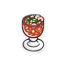 The Coctel De Camaron Sticker Pegatinas Bonitas Pegatinas Imprimibles Pegatinas Kawaii