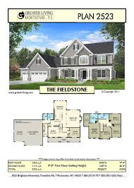 Plan 2523 The Fieldstone Colonial House Plans New House Plans Two Story House Plans